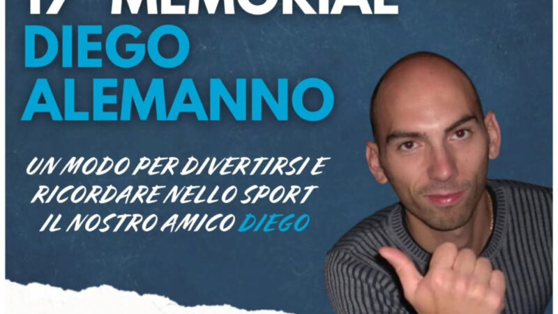 Aperte le iscrizioni al 17esimo Memorial Diego Alemanno