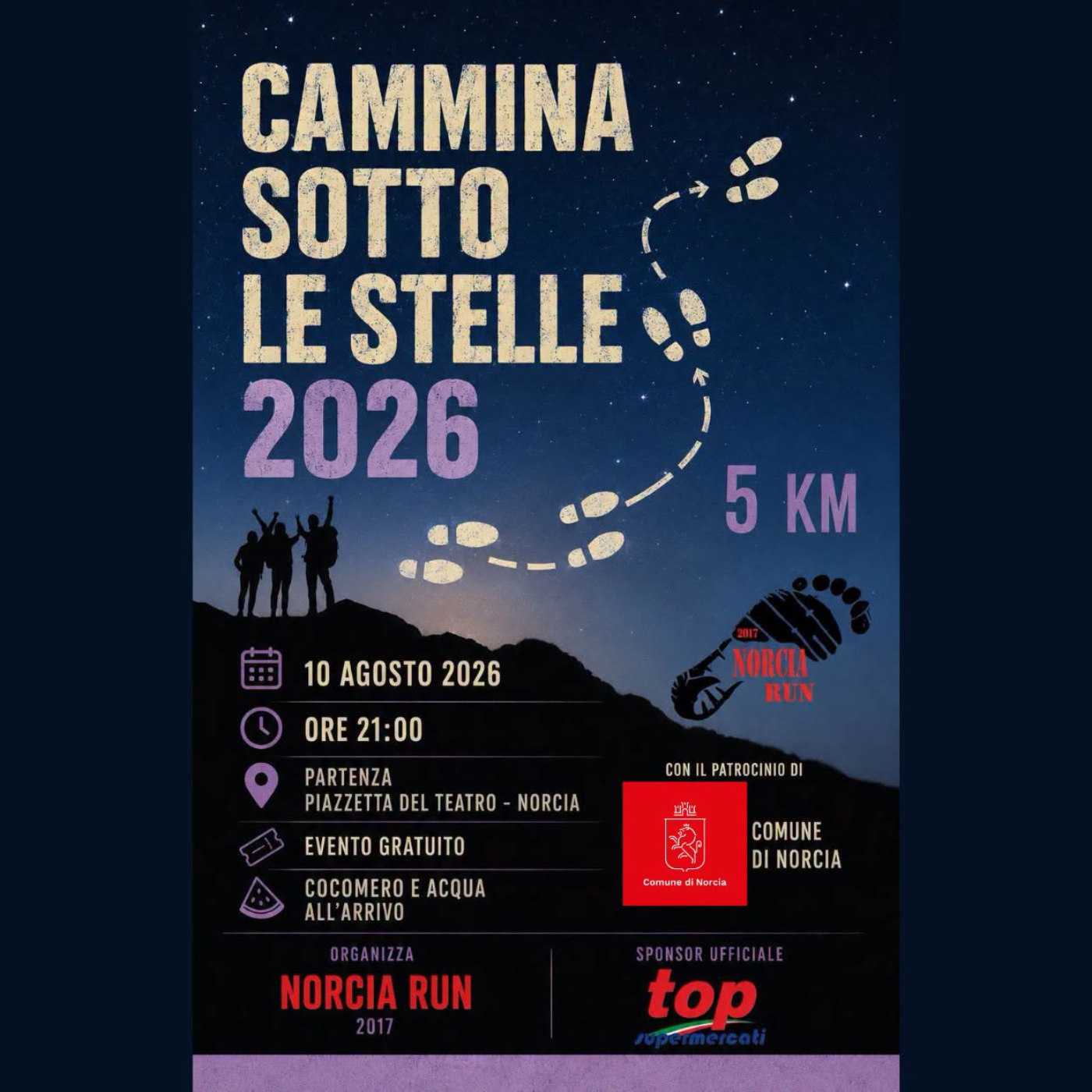 Camminata sotto le stelle per la notte di San Lorenzo