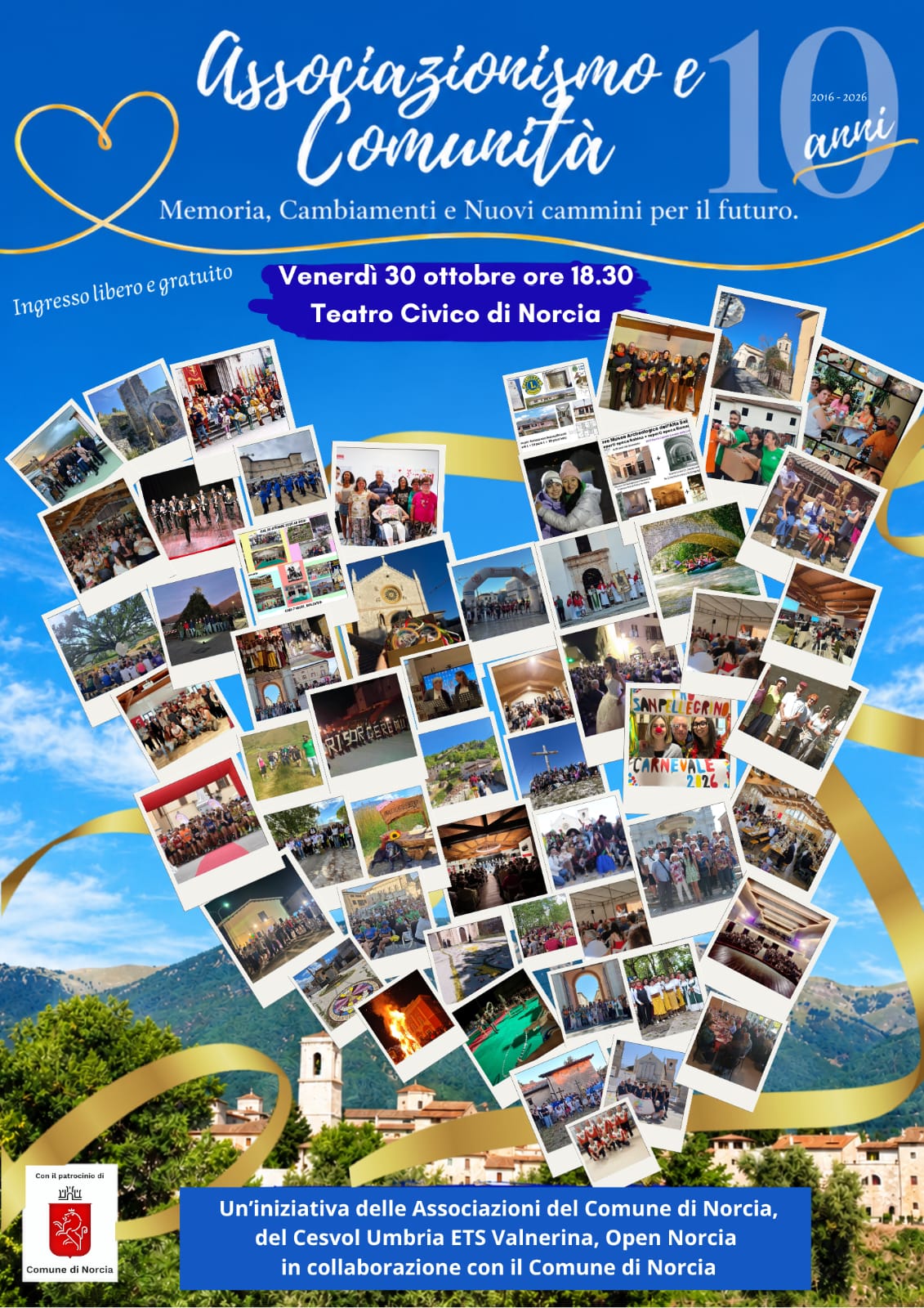 Il cuore di Norcia non ha mai smesso di battere. Dieci anni senza mai fermarsi.