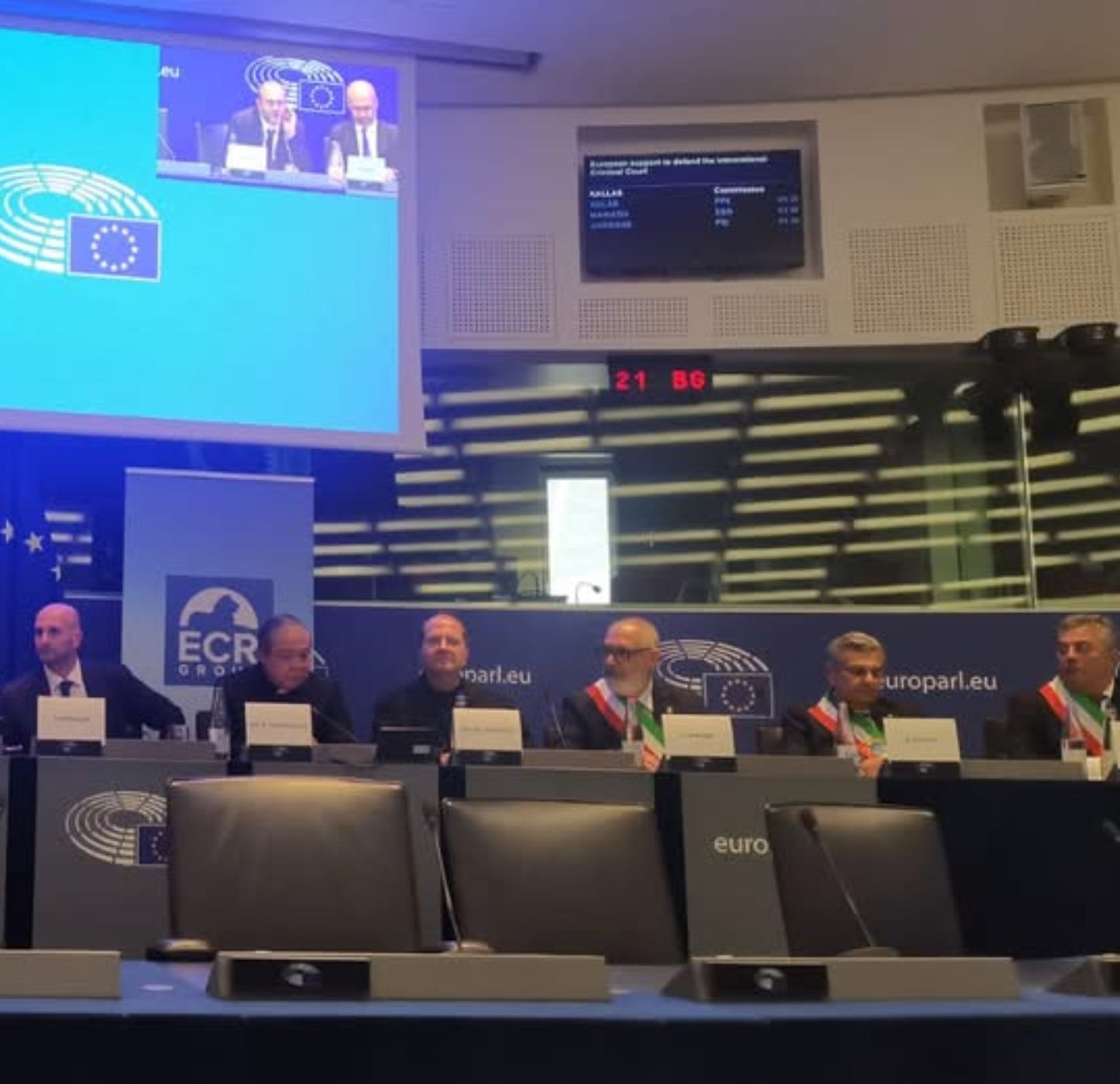 Intitolata a San Benedetto una sala del Parlamento europeo