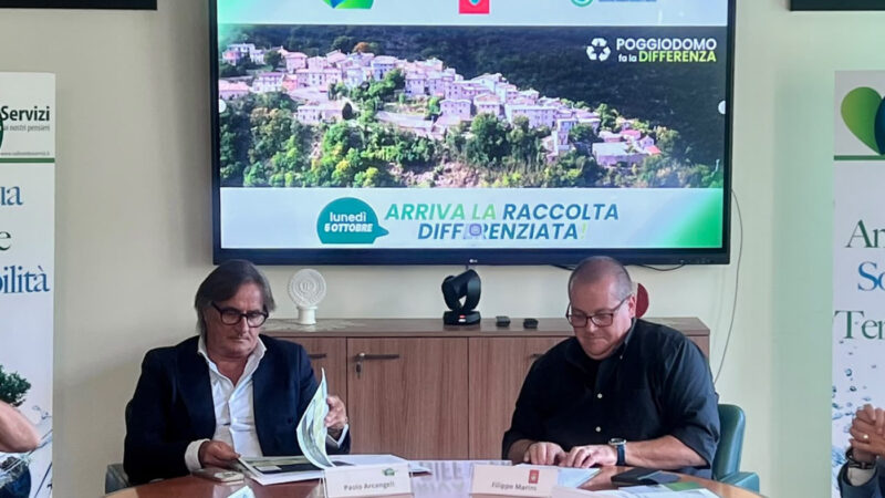 A Poggiodomo avviata la riorganizzazione della raccolta differenziata